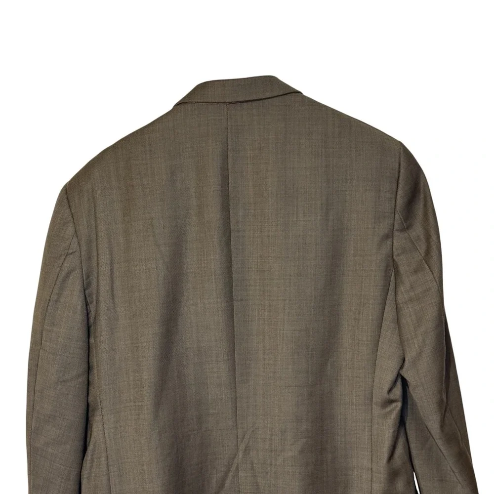 Hart Schaffner Marx Mens Blazer Suit  100% Wool Windowpane 2-Button Ventless 42R